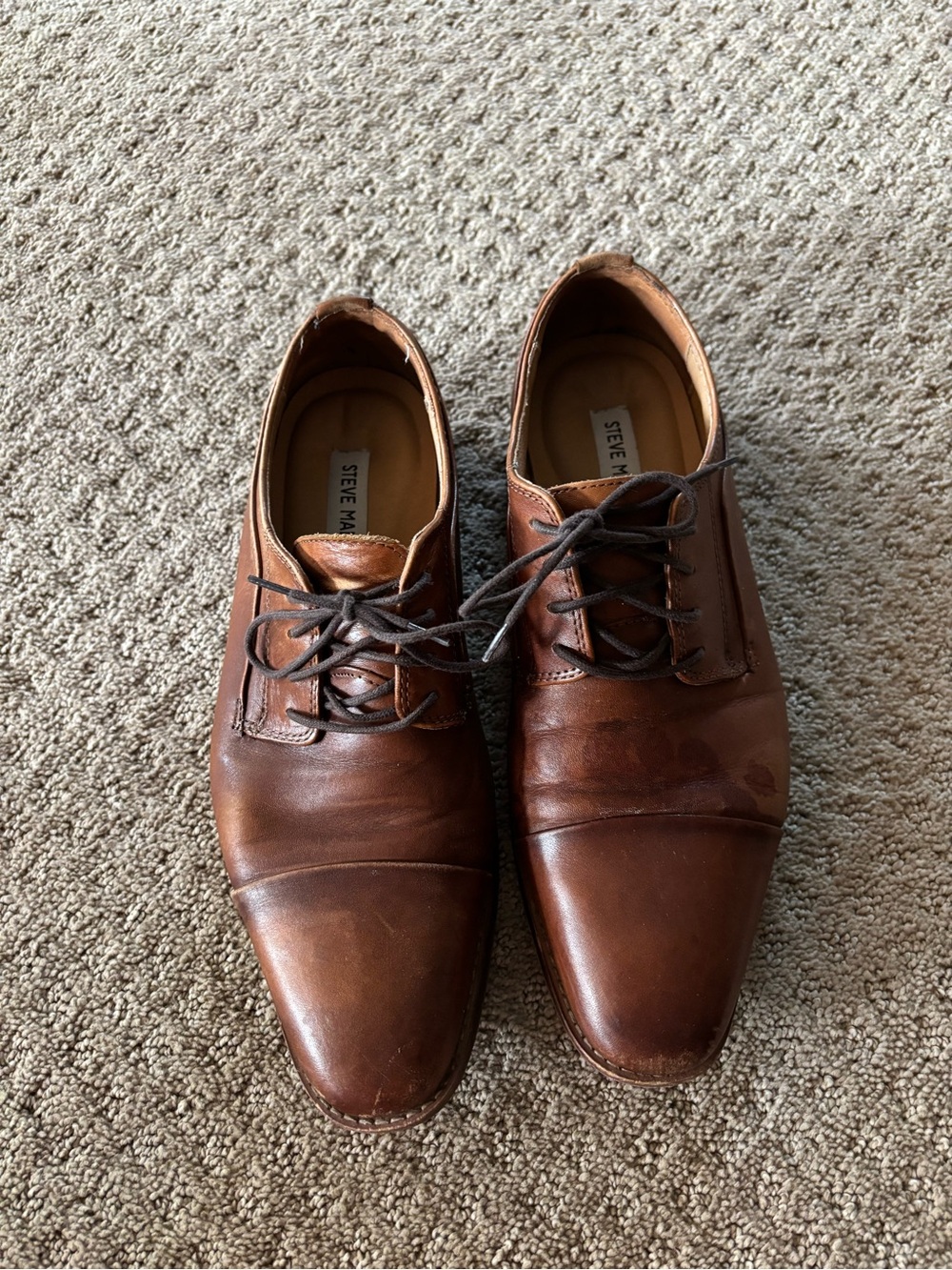 Steve Madden Men’s Brown Leather Dress Shoes
